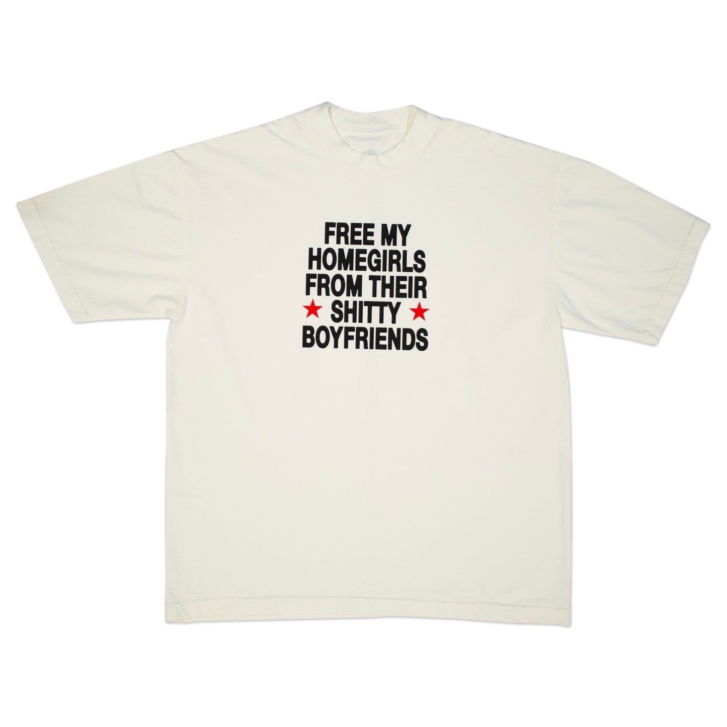 OVER SIZED OFF WHITE TEE